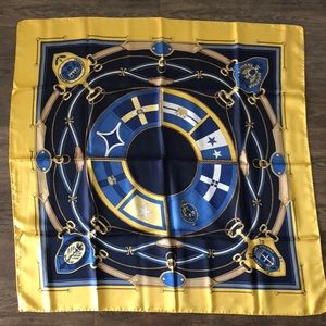 Blue yacht club scarf